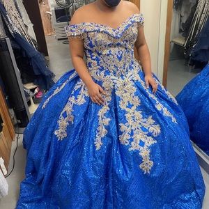 Royal Blue Ball gown size XXXL